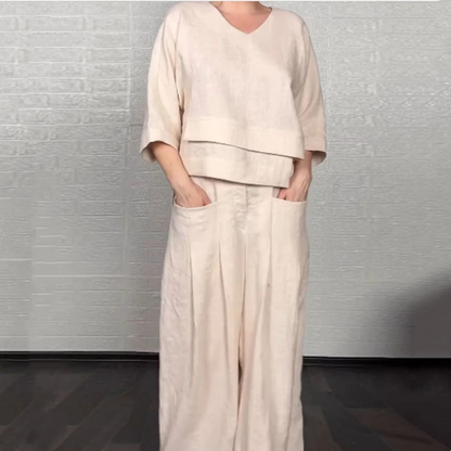 VALENTINA | Set 2 Pezzi con Vestibilità Rilassata e Stile Minimal per Tutti i Giorni